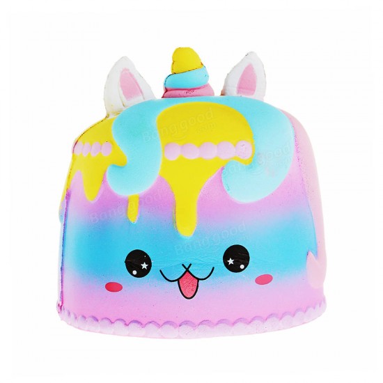 Crown Cake Squishy 11.4*12.6cm Kawaii Cute Soft Solw Rising Toy Cartoon Gift Collection With Packing
