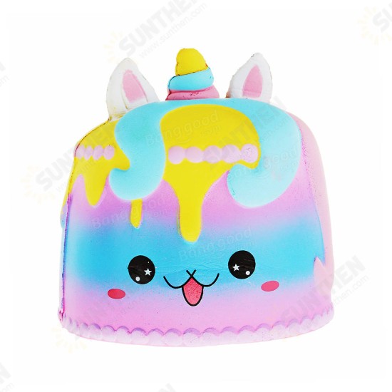 Crown Cake Squishy 11.4*12.6cm Kawaii Cute Soft Solw Rising Toy Cartoon Gift Collection With Packing