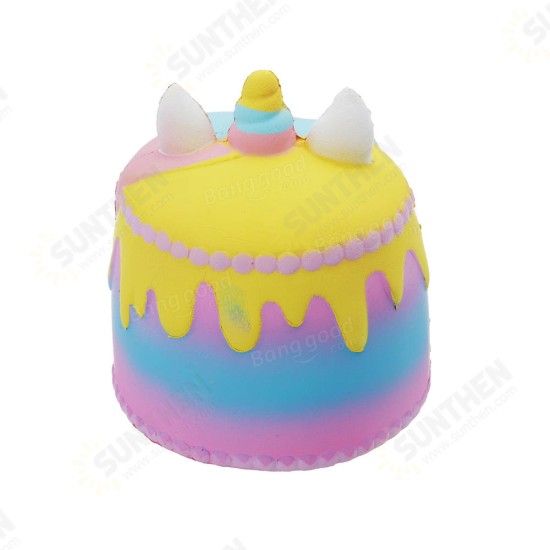 Crown Cake Squishy 11.4*12.6cm Kawaii Cute Soft Solw Rising Toy Cartoon Gift Collection With Packing