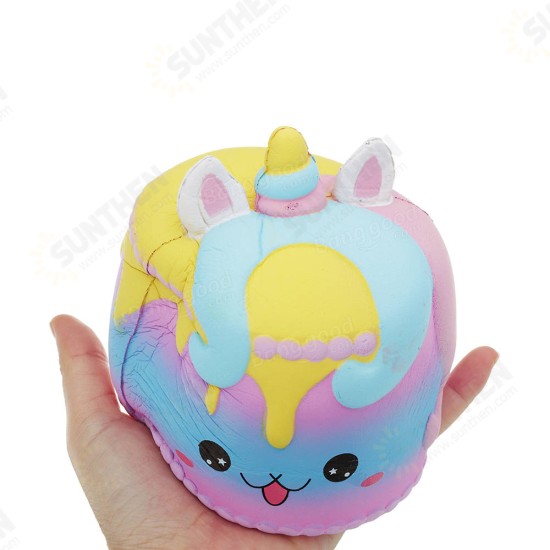 Crown Cake Squishy 11.4*12.6cm Kawaii Cute Soft Solw Rising Toy Cartoon Gift Collection With Packing