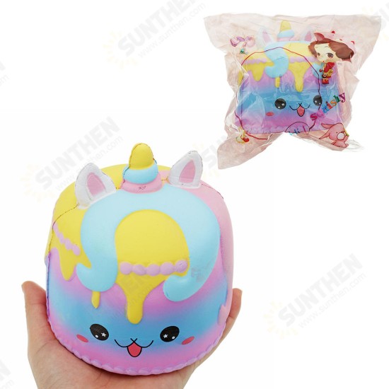 Crown Cake Squishy 11.4*12.6cm Kawaii Cute Soft Solw Rising Toy Cartoon Gift Collection With Packing