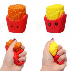 Cute Face Emoji French Fries Squishy 10CM Slow Rising Straps Pendant Soft Squeeze Scented Bread Toy Cute Face Emoji French Fries Squishy 10CM Slow Rising Straps Pendant Soft Squeeze Scented Bread Toy
