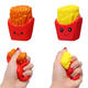 Cute Face Emoji French Fries Squishy 10CM Slow Rising Straps Pendant Soft Squeeze Scented Bread Toy