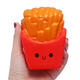 Cute Face Emoji French Fries Squishy 10CM Slow Rising Straps Pendant Soft Squeeze Scented Bread Toy