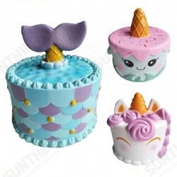 Cute Unicorn Cake Squishy 11*10CM Super Slow Rising Squeeze Cream Scented Original Package Cute Unicorn Cake Squishy 11*10CM Super Slow Rising Squeeze Cream Scented Original Package