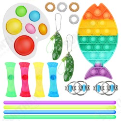 Decompression Set Toys Colorful Squeezing Anti Stress Toys Stress Relief Toys for Teens / Adults Party Favorites Decompression Set Toys Colorful Squeezing Anti Stress Toys Stress Relief Toys for Teens / Adults Party Favorites