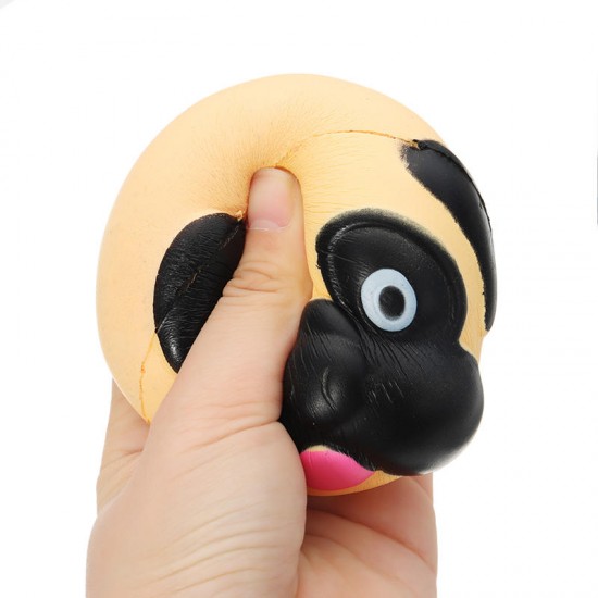 Dog Head Squishy 8*7*7.2cm Slow Rising With Packaging Collection Gift Soft Toy