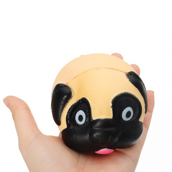 Dog Head Squishy 8*7*7.2cm Slow Rising With Packaging Collection Gift Soft Toy