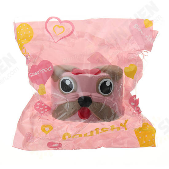 Dog Head Squishy 9*6CM Slow Rising With Packaging Collection Gift Soft Toy