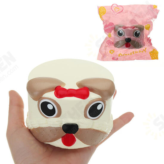 Dog Head Squishy 9*6CM Slow Rising With Packaging Collection Gift Soft Toy