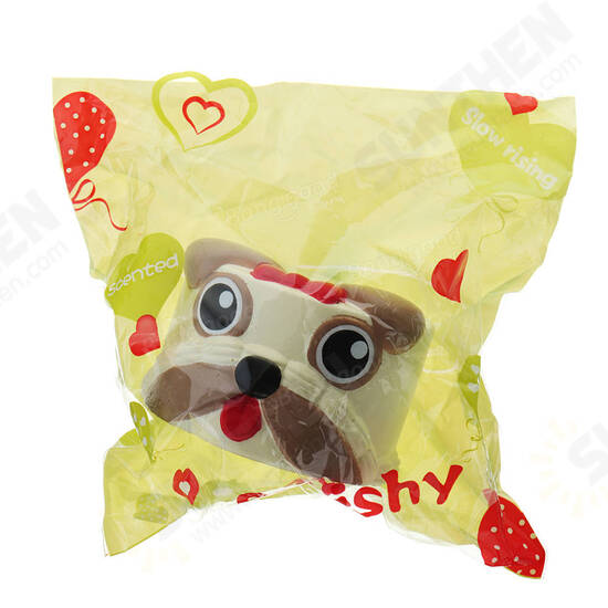 Dog Head Squishy 9*6CM Slow Rising With Packaging Collection Gift Soft Toy