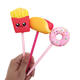 Donut Hot Dog Squishy Slow Rising Rebound Writing Simulation Pen Case With Pen Gift Decor Collection With Packaging