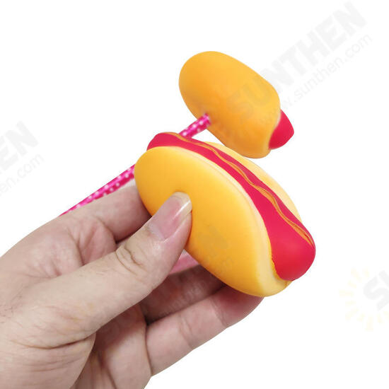 Donut Hot Dog Squishy Slow Rising Rebound Writing Simulation Pen Case With Pen Gift Decor Collection With Packaging