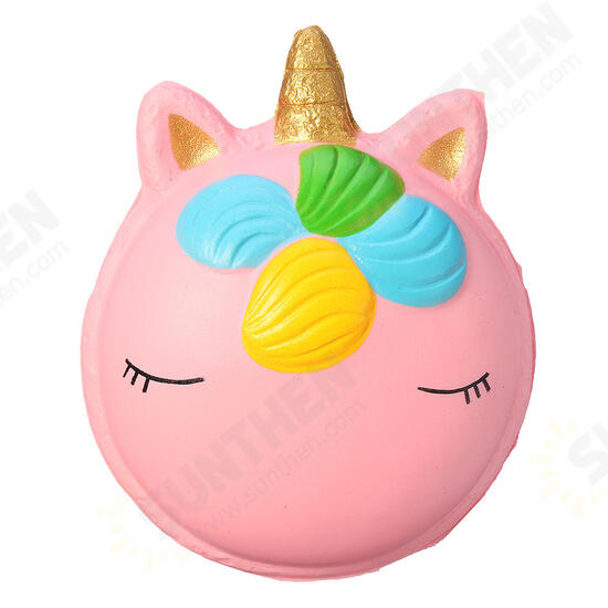 Fantasy Animal Squishy Unicorn Macaron 9CM Jumbo Toys Gift Collection With Packaging