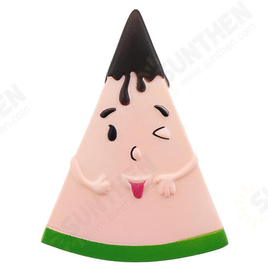 Fruit Squishy Watermelon Man 13.5CM Funny Expression Jumbo Slow Rising Rebound Toys With Packaging