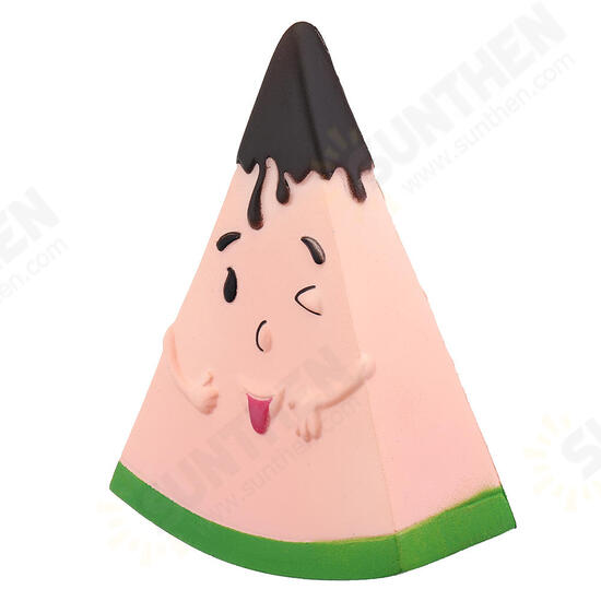 Fruit Squishy Watermelon Man 13.5CM Funny Expression Jumbo Slow Rising Rebound Toys With Packaging