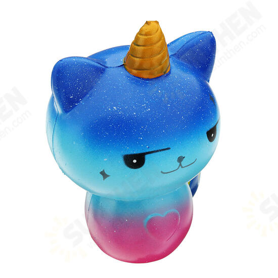 Galaxy Unicorn Cat Squishy 12*8.2CM Slow Rising Soft Collection Gift Decor Toy