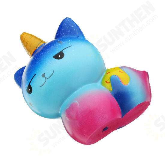 Galaxy Unicorn Cat Squishy 12*8.2CM Slow Rising Soft Collection Gift Decor Toy