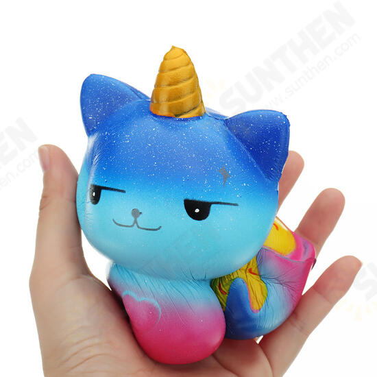 Galaxy Unicorn Cat Squishy 12*8.2CM Slow Rising Soft Collection Gift Decor Toy