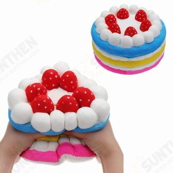 Giant Strawberry Cake Squishy 25*15CM Huge Slow Rising Soft Toy Gift Collection With Packaging Giant Strawberry Cake Squishy 25*15CM Huge Slow Rising Soft Toy Gift Collection With Packaging