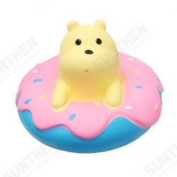 Giggle Donut Bear Squishy 13.5*6*15CM Slow Rising With Packaging Collection Gift Soft Toy Giggle Donut Bear Squishy 13.5*6*15CM Slow Rising With Packaging Collection Gift Soft Toy