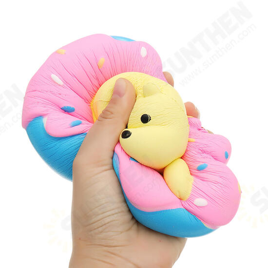 Giggle Donut Bear Squishy 13.5*6*15CM Slow Rising With Packaging Collection Gift Soft Toy Giggle Donut Bear Squishy 13.5*6*15CM Slow Rising With Packaging Collection Gift Soft Toy