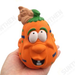 Halloween Pumpkin Squishy 11.5*8*7.5CM Licensed Slow Rising With Packaging Halloween Pumpkin Squishy 11.5*8*7.5CM Licensed Slow Rising With Packaging