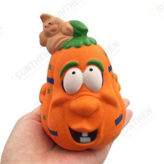 Halloween Pumpkin Squishy 11.5*8*7.5CM Licensed Slow Rising With Packaging Halloween Pumpkin Squishy 11.5*8*7.5CM Licensed Slow Rising With Packaging