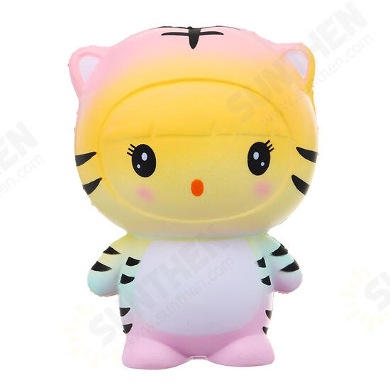 Tiger Squishy 12*9.5*7.5cm Slow Rising With Packaging Collection Gift Soft Toy