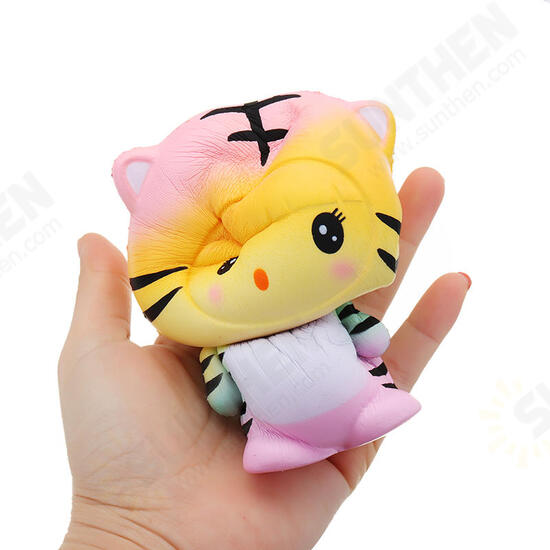 Tiger Squishy 12*9.5*7.5cm Slow Rising With Packaging Collection Gift Soft Toy