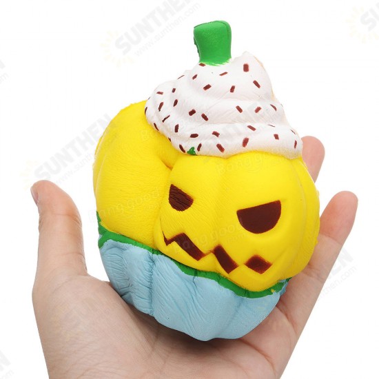Halloween Pumpkin Ice Cream Squishy 13*10CM Slow Rising Soft Toy Gift Collection With Packaging Halloween Pumpkin Ice Cream Squishy 13*10CM Slow Rising Soft Toy Gift Collection With Packaging