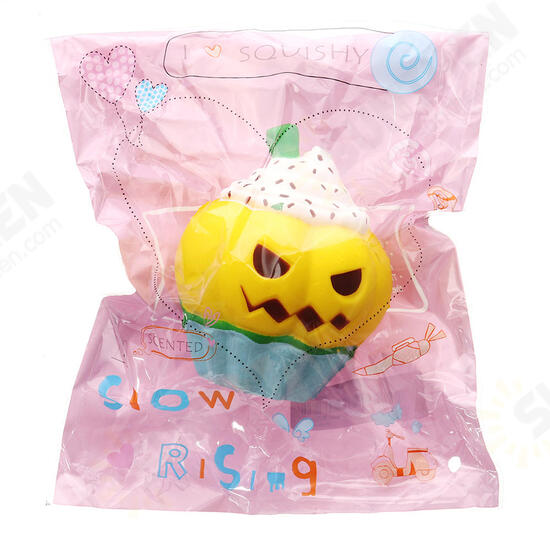 Halloween Pumpkin Ice Cream Squishy 13*10CM Slow Rising Soft Toy Gift Collection With Packaging Halloween Pumpkin Ice Cream Squishy 13*10CM Slow Rising Soft Toy Gift Collection With Packaging