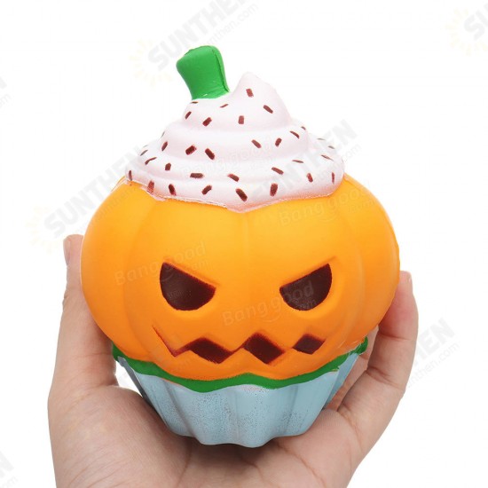 Halloween Pumpkin Ice Cream Squishy 13*10CM Slow Rising Soft Toy Gift Collection With Packaging Halloween Pumpkin Ice Cream Squishy 13*10CM Slow Rising Soft Toy Gift Collection With Packaging