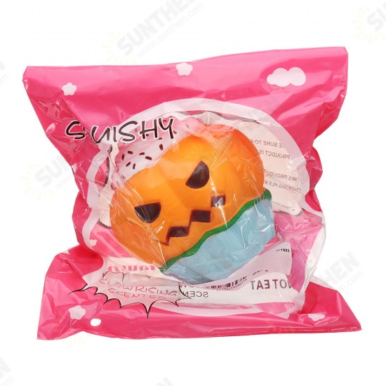 Halloween Pumpkin Ice Cream Squishy 13*10CM Slow Rising Soft Toy Gift Collection With Packaging Halloween Pumpkin Ice Cream Squishy 13*10CM Slow Rising Soft Toy Gift Collection With Packaging