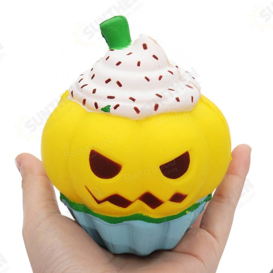 Halloween Pumpkin Ice Cream Squishy 13*10CM Slow Rising Soft Toy Gift Collection With Packaging Halloween Pumpkin Ice Cream Squishy 13*10CM Slow Rising Soft Toy Gift Collection With Packaging