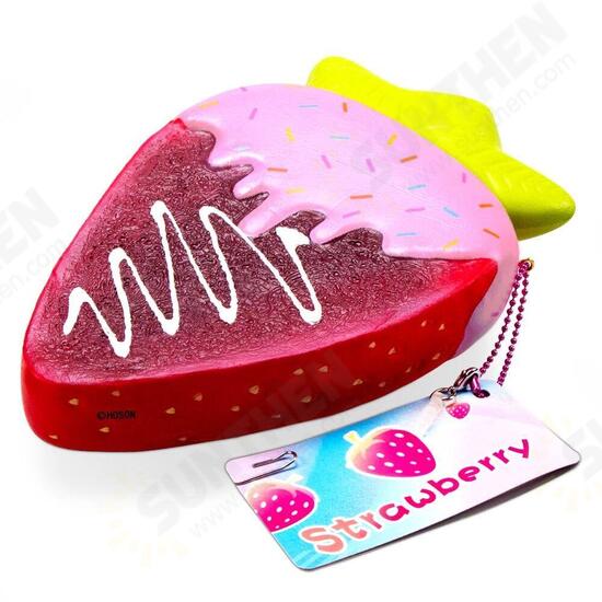 Squishy Strawberry Peach Toast 19cm 7.5Inches Bread Soft Slow Rising Fruit Toy With Original Package