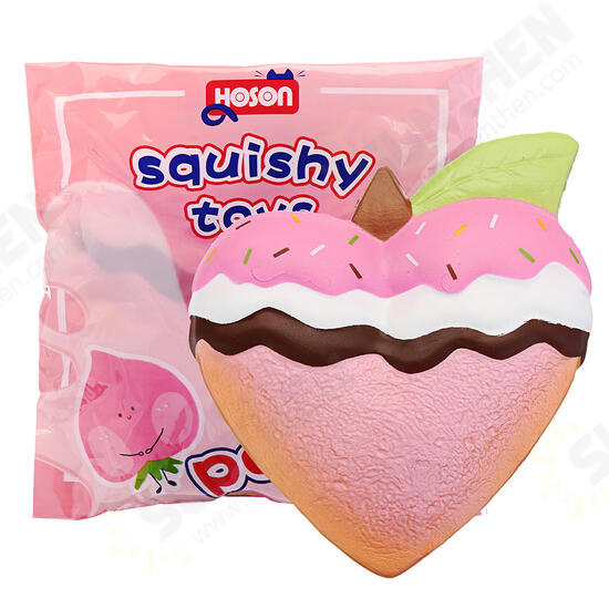 Squishy Strawberry Peach Toast 19cm 7.5Inches Bread Soft Slow Rising Fruit Toy With Original Package