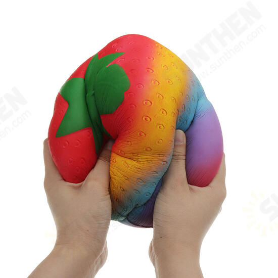 Huge Squishy Strawberry 19.5cm Kawaii Cute Soft Giant Solw Rising Toy With Packing