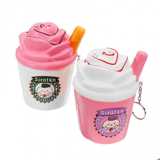 Ice Cream Tea Cup Squishy kawaii Squeeze Toy 10cm Sweet Slow Rising For Girls