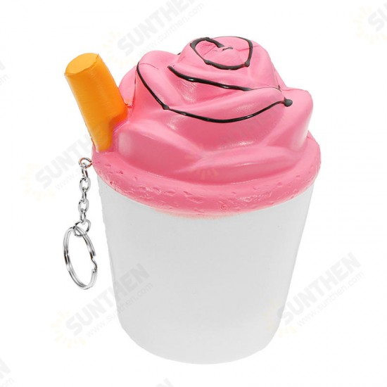 Ice Cream Tea Cup Squishy kawaii Squeeze Toy 10cm Sweet Slow Rising For Girls