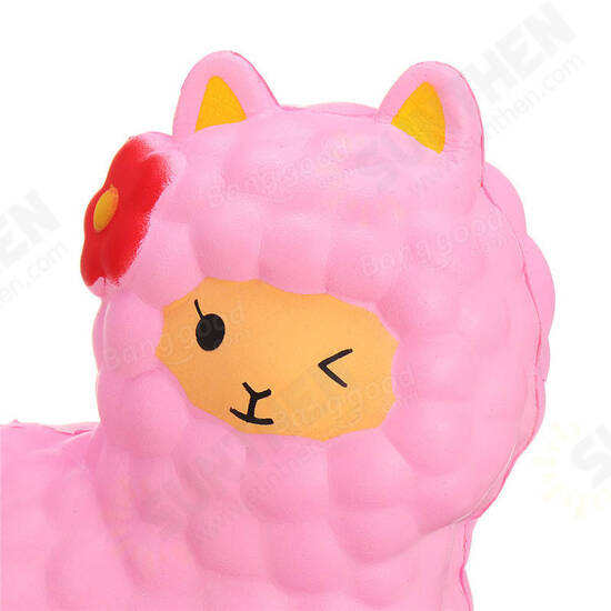 Jumbo Sheep 17cm Squishy Alpaca Super Slow Rising Cream Scented Fun Toys