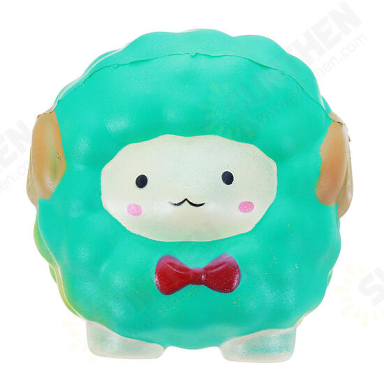 Jumbo Squishy Bow Big Sheep Alpaca Soft Slow Rising Stretchy Squeeze Kid Toys Relieve Stress Gift