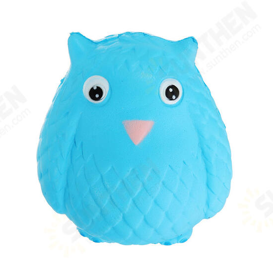 Jumbo Squishy Rainbow Owl 12cm Soft Slow Rising Toy With Original Packing