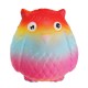 Jumbo Squishy Rainbow Owl 12cm Soft Slow Rising Toy With Original Packing