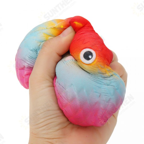 Jumbo Squishy Rainbow Owl 12cm Soft Slow Rising Toy With Original Packing
