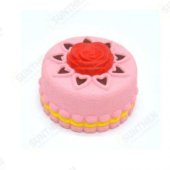 Squishy Jumbo Rose Cake Licensed Slow Rising Original Packaging Collection Gift Decor Toy