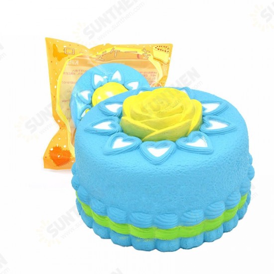 Squishy Jumbo Rose Cake Licensed Slow Rising Original Packaging Collection Gift Decor Toy