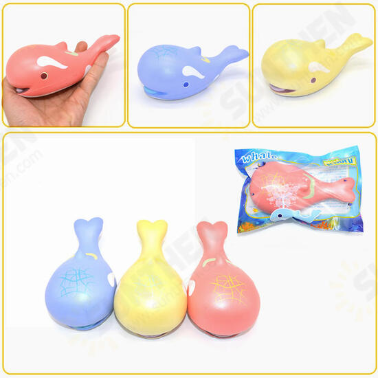 Squishy Whale Licensed Slow Rising Original Packaging Animals Soft Collection Gift Decor Toy