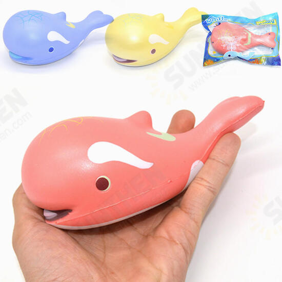 Squishy Whale Licensed Slow Rising Original Packaging Animals Soft Collection Gift Decor Toy