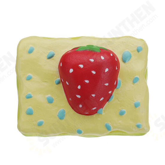 Strawberry Mousse Cake Squishy 10*8*8.5CM Licensed Slow Rising With Packaging Collection Gift